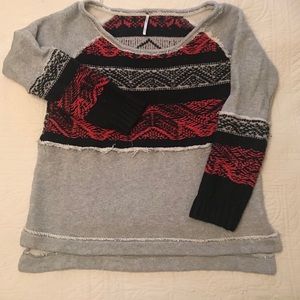 Free People Deconstructed Sweatshirt Sweater S:Lg